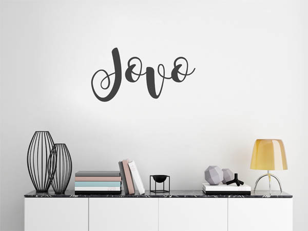 Wandtattoo Jovo in Handschrift
