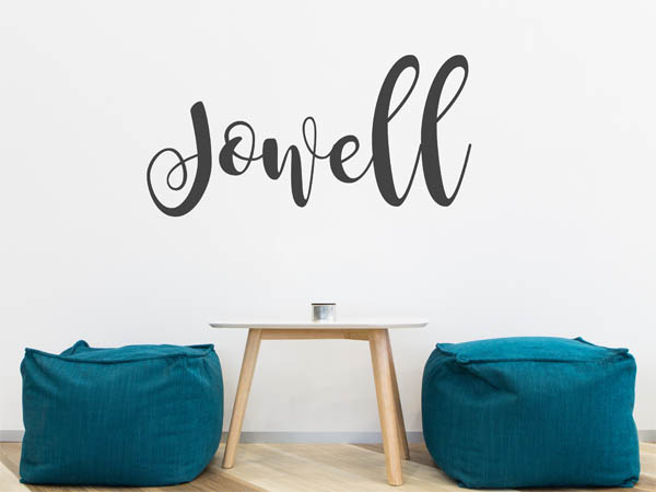 Wandtattoo Jowell in Handschrift