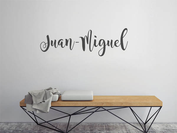 Wandtattoo Juan-Miguel in Handschrift