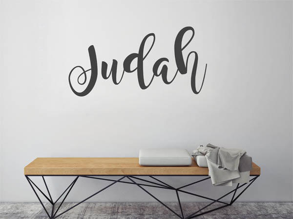 Wandtattoo Judah in Handschrift