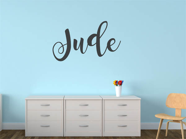 Wandtattoo Jude in Handschrift