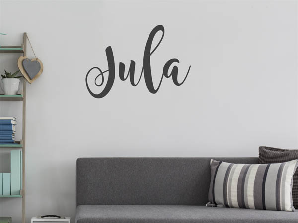 Wandtattoo Jula in Handschrift