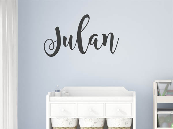 Wandtattoo Julan in Handschrift