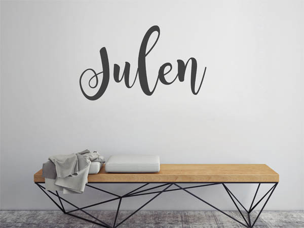 Wandtattoo Julen in Handschrift