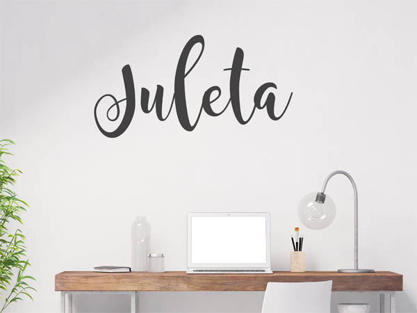 Wandtattoo Juleta in Handschrift