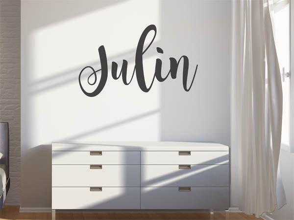 Wandtattoo Julin in Handschrift