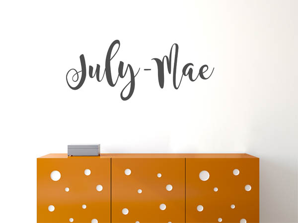 Wandtattoo July-Mae in Handschrift