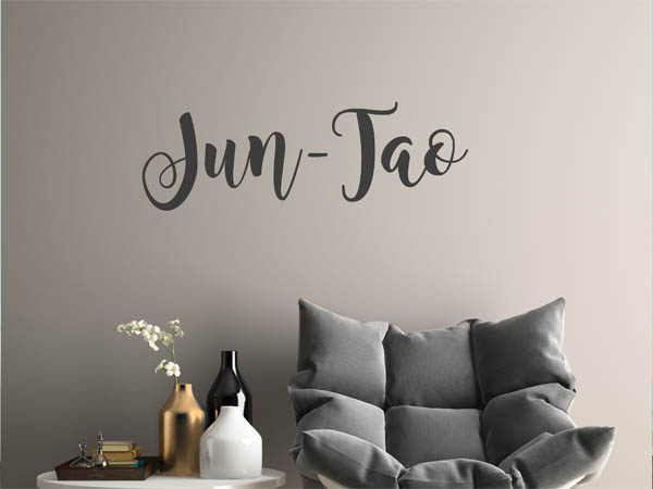 Wandtattoo Jun-Tao in Handschrift