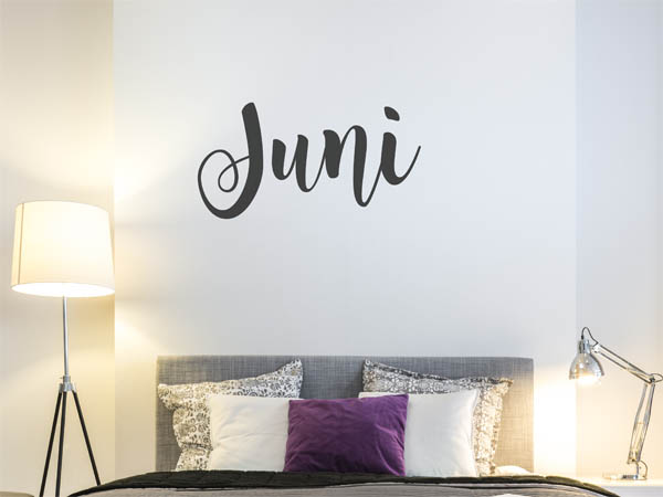 Wandtattoo Juni in Handschrift