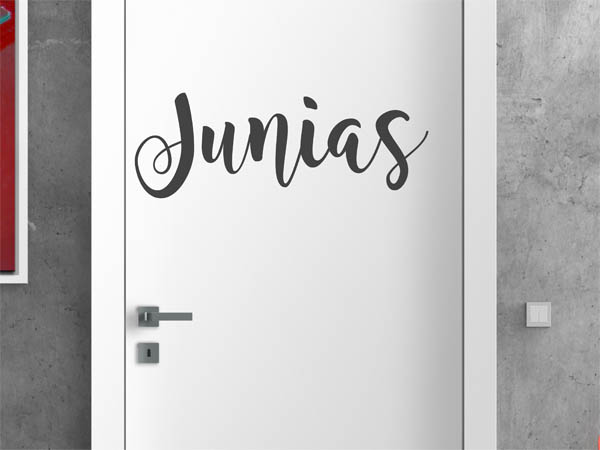 Wandtattoo Junias in Handschrift