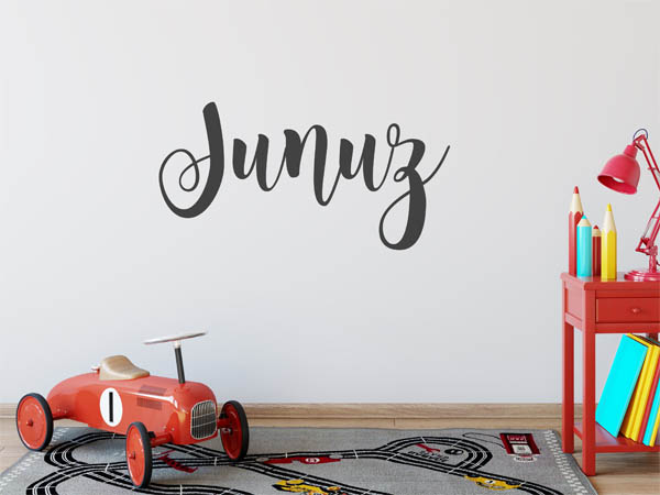 Wandtattoo Junuz in Handschrift