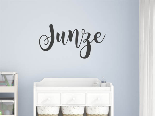 Wandtattoo Junze in Handschrift