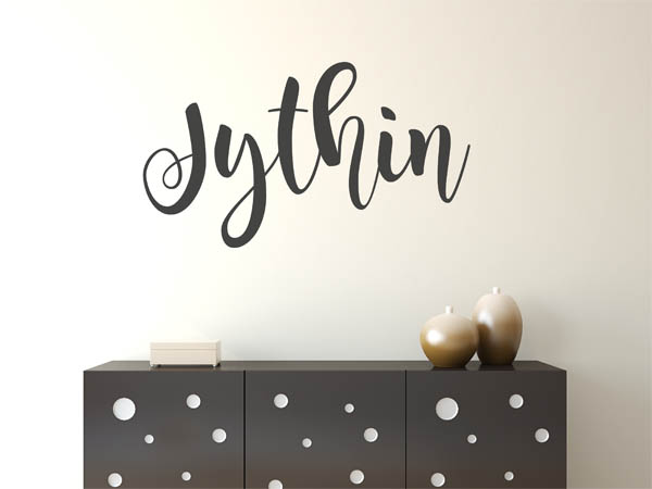 Wandtattoo Jythin in Handschrift