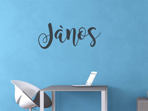 Wandtattoo Jànos in Handschrift