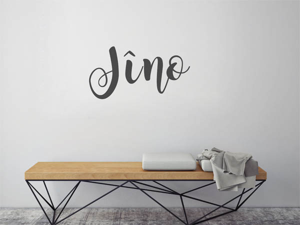 Wandtattoo Jîno in Handschrift