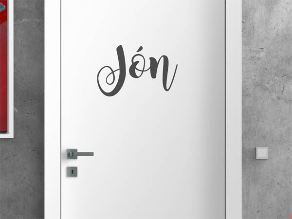 Wandtattoo Jón in Handschrift