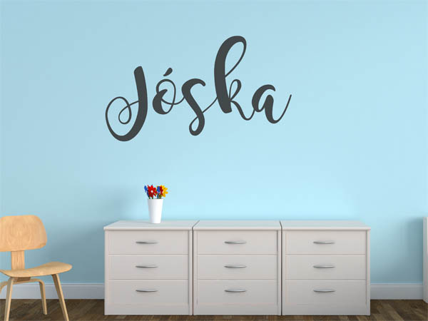 Wandtattoo Jóska in Handschrift