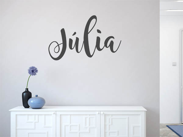 Wandtattoo Júlia in Handschrift