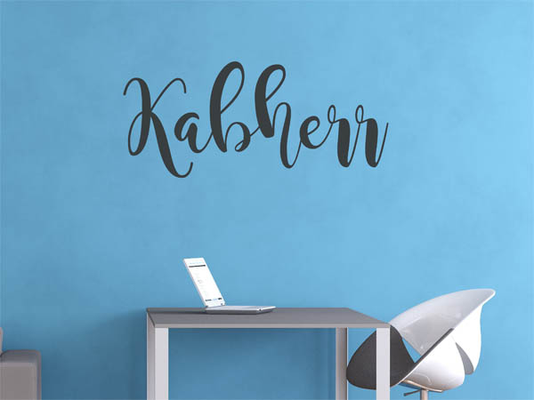 Wandtattoo Kabherr in Handschrift