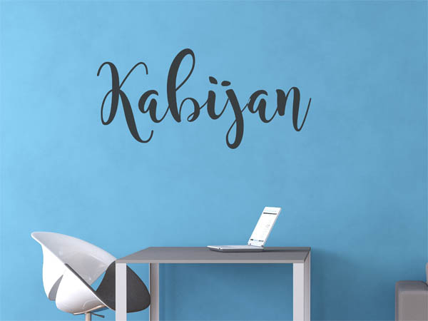 Wandtattoo Kabijan in Handschrift