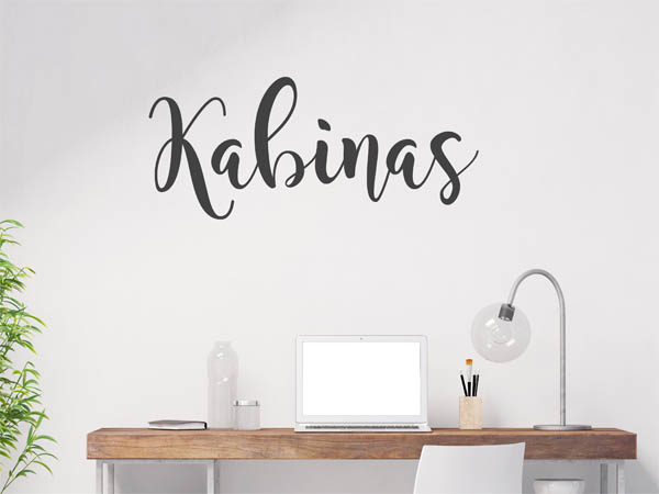 Wandtattoo Kabinas in Handschrift
