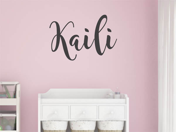 Wandtattoo Kaili in Handschrift