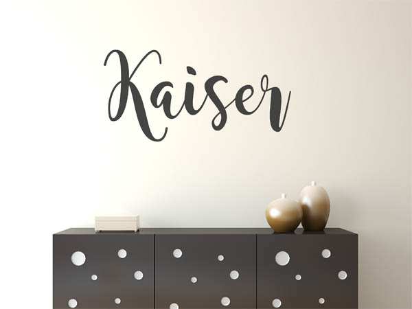 Wandtattoo Kaiser in Handschrift