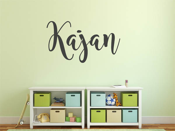 Wandtattoo Kajan in Handschrift