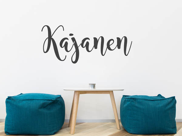 Wandtattoo Kajanen in Handschrift