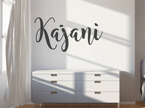 Wandtattoo Kajani in Handschrift