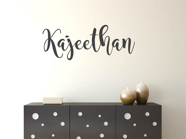 Wandtattoo Kajeethan in Handschrift