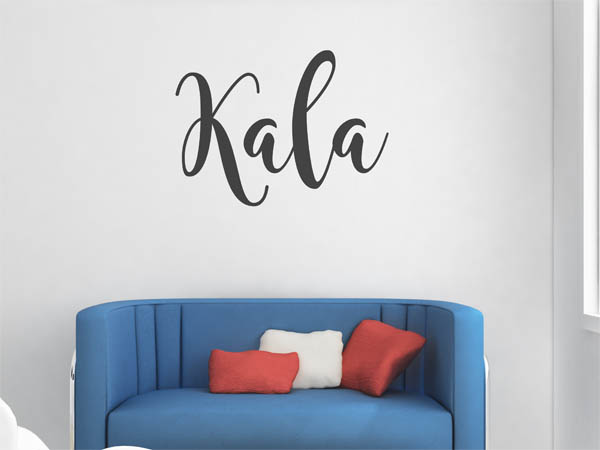 Wandtattoo Kala in Handschrift