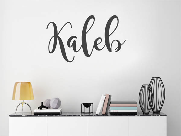 Wandtattoo Kaleb in Handschrift