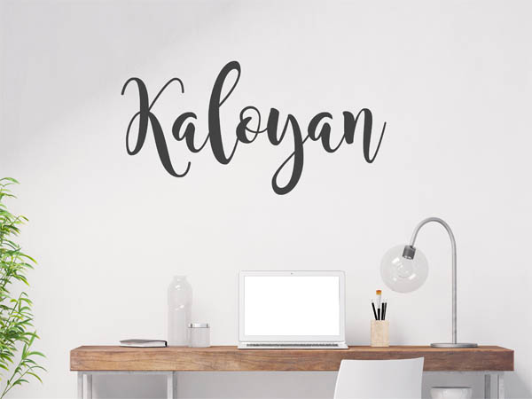 Wandtattoo Kaloyan in Handschrift