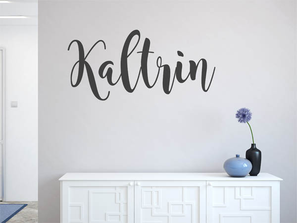 Wandtattoo Kaltrin in Handschrift
