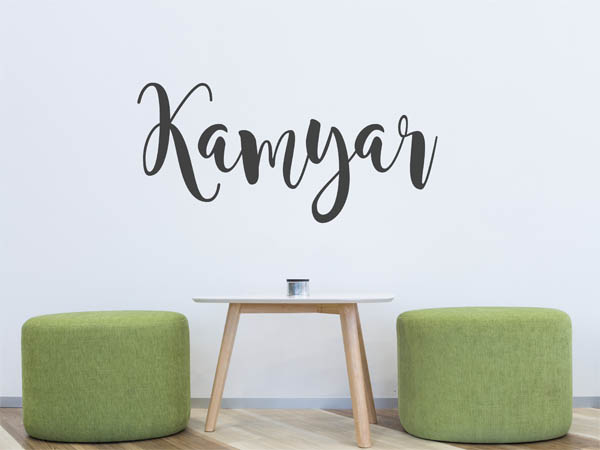 Wandtattoo Kamyar in Handschrift