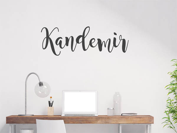 Wandtattoo Kandemir in Handschrift