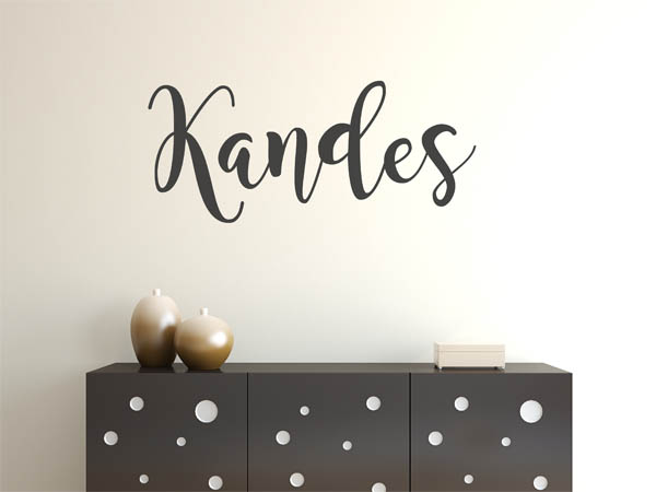 Wandtattoo Kandes in Handschrift