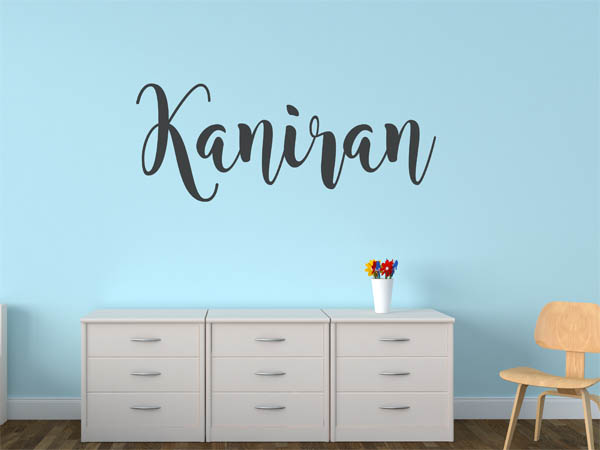 Wandtattoo Kaniran in Handschrift