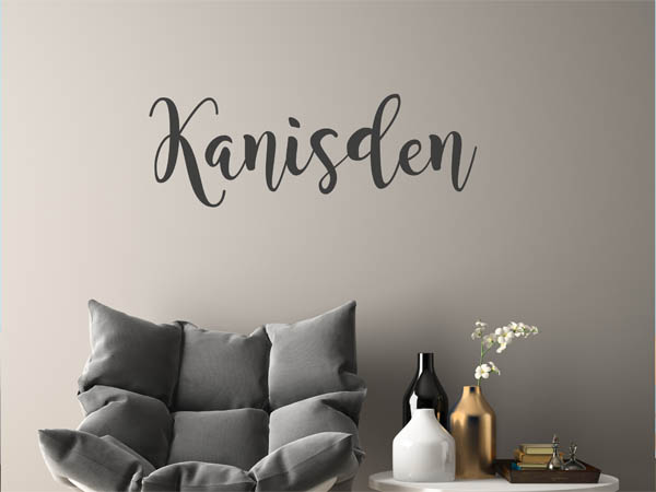 Wandtattoo Kanisden in Handschrift