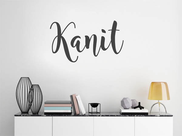 Wandtattoo Kanit in Handschrift