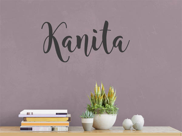 Wandtattoo Kanita in Handschrift