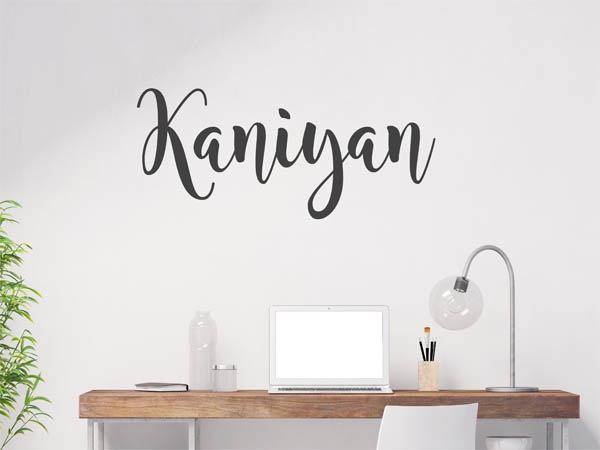 Wandtattoo Kaniyan in Handschrift