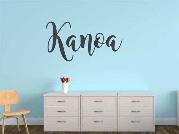 Wandtattoo Kanoa in Handschrift