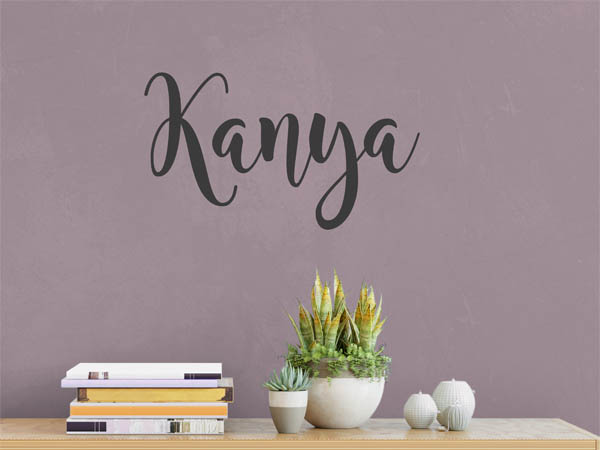 Wandtattoo Kanya in Handschrift
