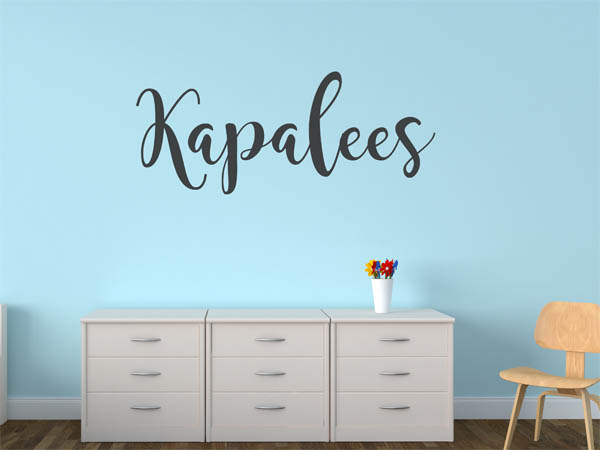 Wandtattoo Kapalees in Handschrift