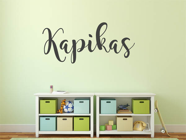 Wandtattoo Kapikas in Handschrift