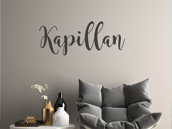 Wandtattoo Kapillan in Handschrift