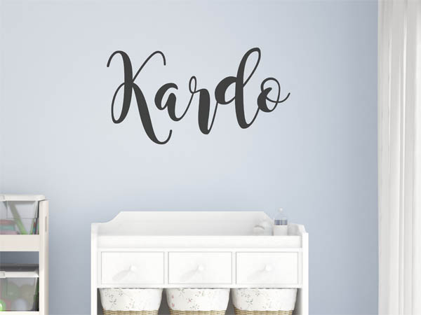 Wandtattoo Kardo in Handschrift