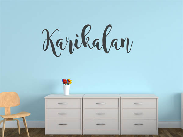 Wandtattoo Karikalan in Handschrift